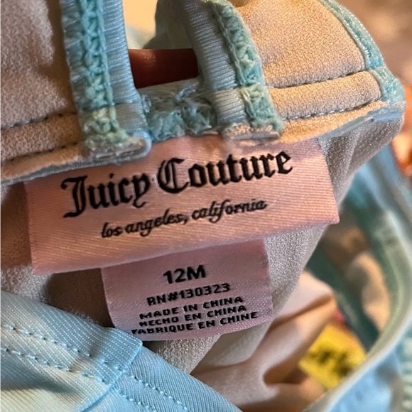 Juicy Couture 12 mos 1 piece blue NEW WITH TAGS - Picture 8 of 8